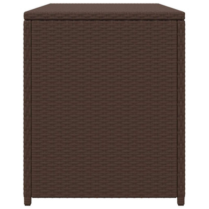 vidaXL Garden Storage Box Brown 120x50x60 cm Poly Rattan