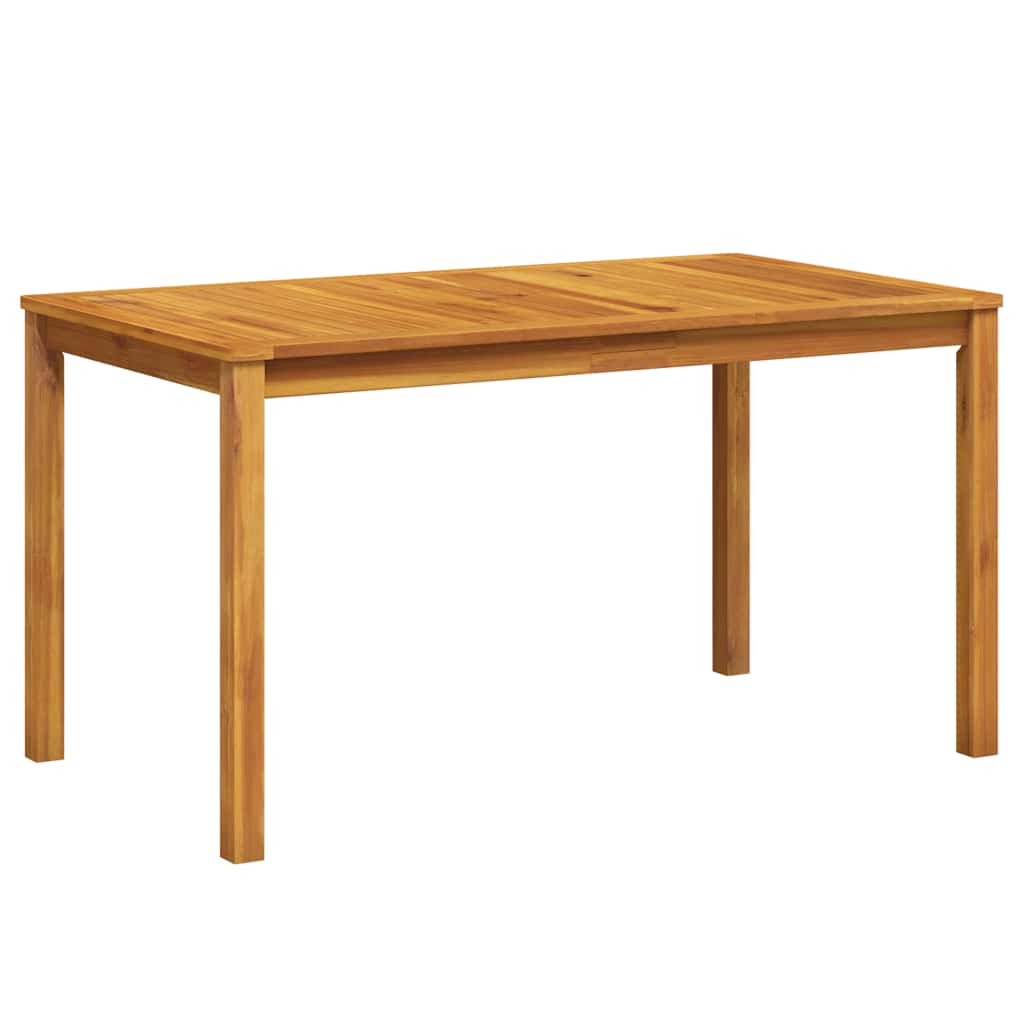 vidaXL Garden Table 140x80x74 cm Solid Acacia Wood - Brown