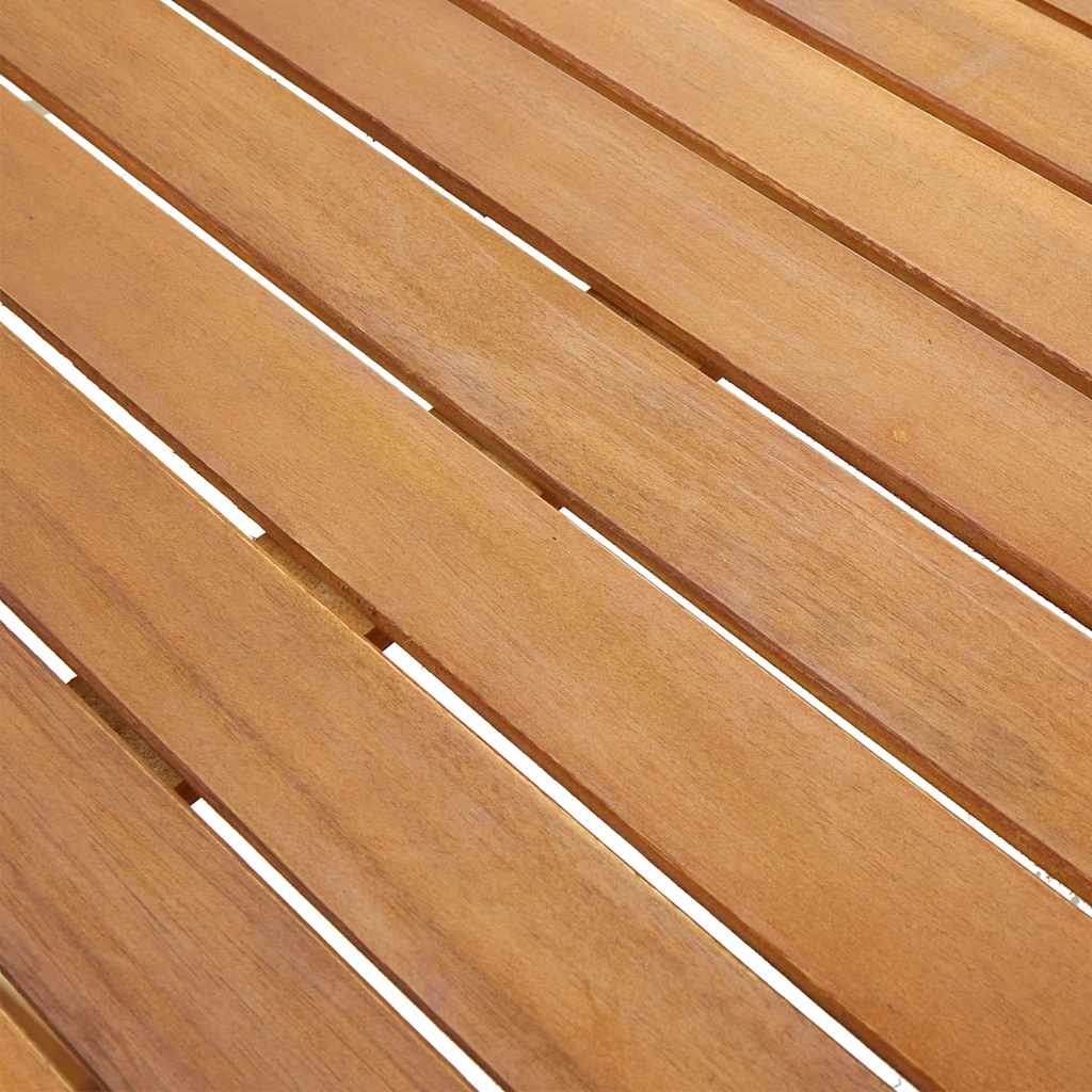 vidaXL Garden Table 140x80x74 cm Solid Acacia Wood - Brown