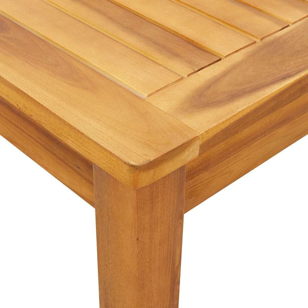 vidaXL Garden Table 140x80x74 cm Solid Acacia Wood - Brown
