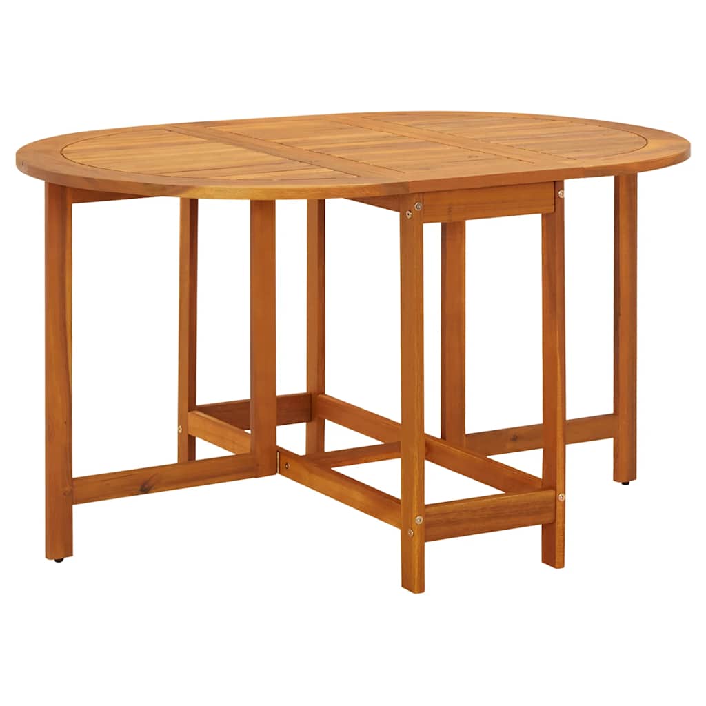 vidaXL Garden Table 130x90x72 cm Solid Acacia Wood - Brown