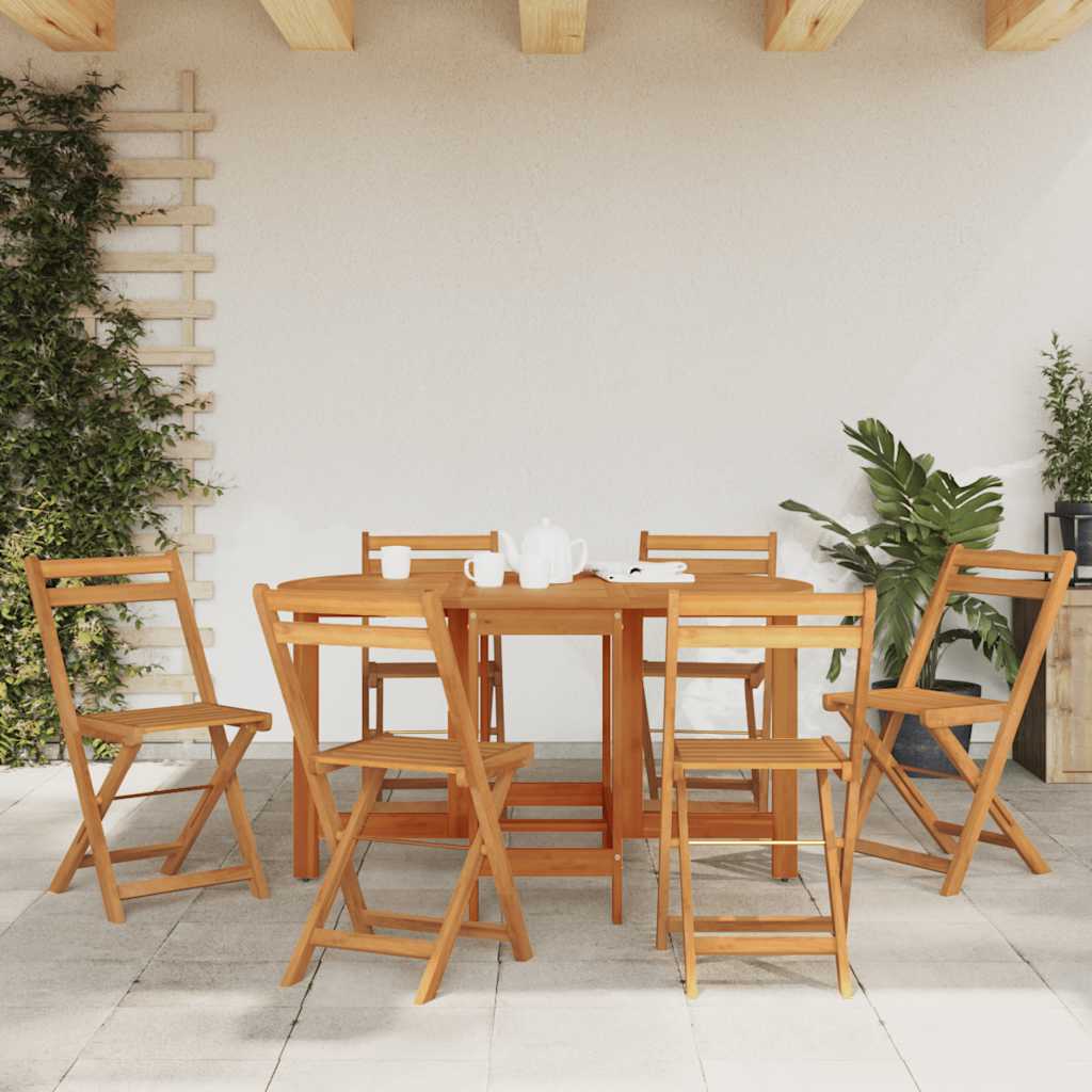 vidaXL Garden Table 130x90x72 cm Solid Acacia Wood - Brown