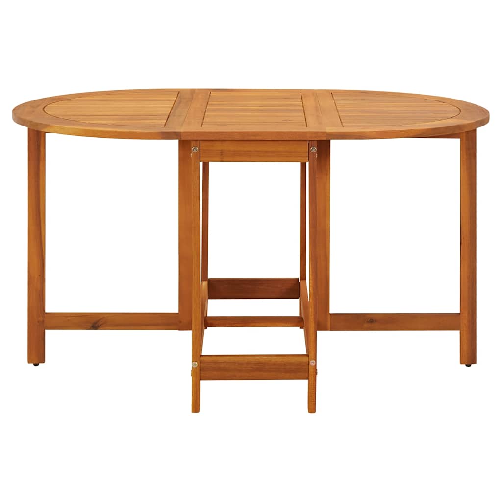 vidaXL Garden Table 130x90x72 cm Solid Acacia Wood - Brown
