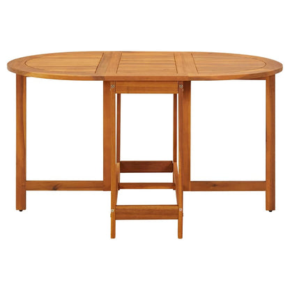 vidaXL Garden Table 130x90x72 cm Solid Acacia Wood - Brown