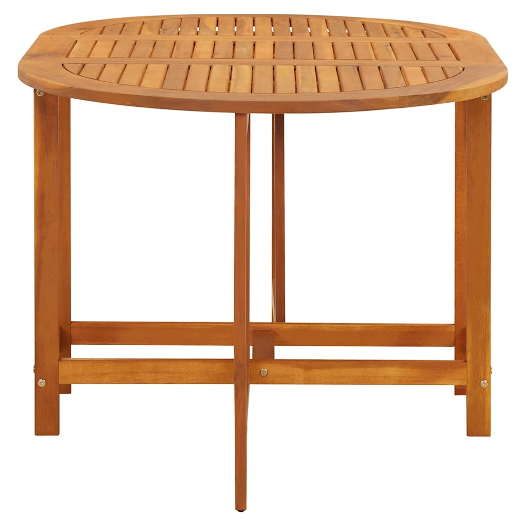 vidaXL Garden Table 130x90x72 cm Solid Acacia Wood - Brown