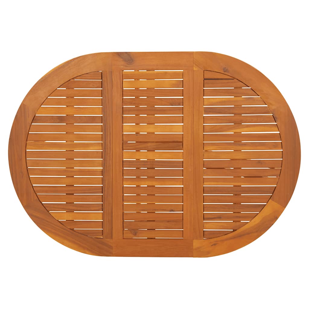 vidaXL Garden Table 130x90x72 cm Solid Acacia Wood - Brown