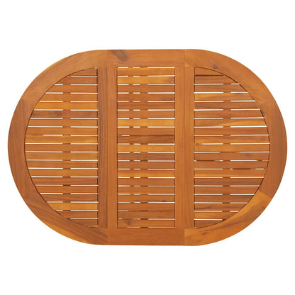 vidaXL Garden Table 130x90x72 cm Solid Acacia Wood - Brown
