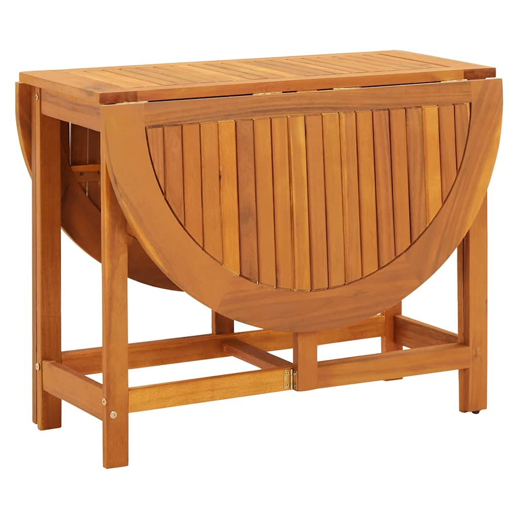 vidaXL Garden Table 130x90x72 cm Solid Acacia Wood - Brown