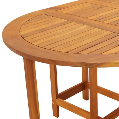 vidaXL Garden Table 130x90x72 cm Solid Acacia Wood - Brown