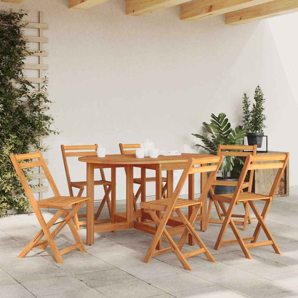 vidaXL Garden Table 130x90x72 cm Solid Acacia Wood - Brown