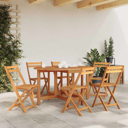 vidaXL Garden Table 130x90x72 cm Solid Acacia Wood - Brown