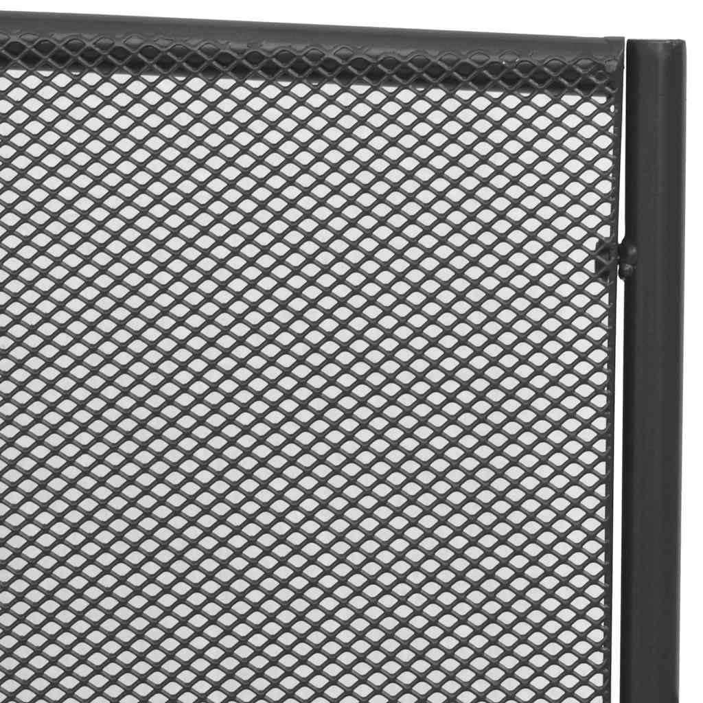vidaXL Garden Bench 108 cm Steel and Mesh Anthracite