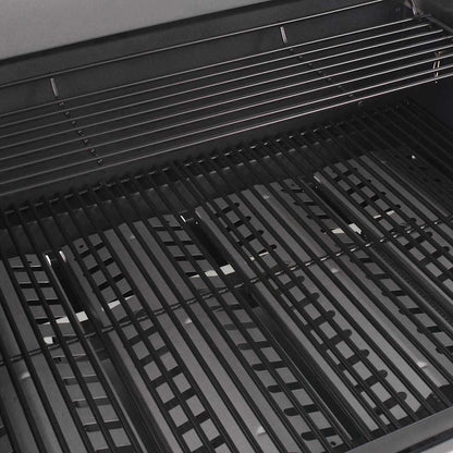 vidaXL Gas Barbecue Grill with Wheel Silver Steel with Metal Hose