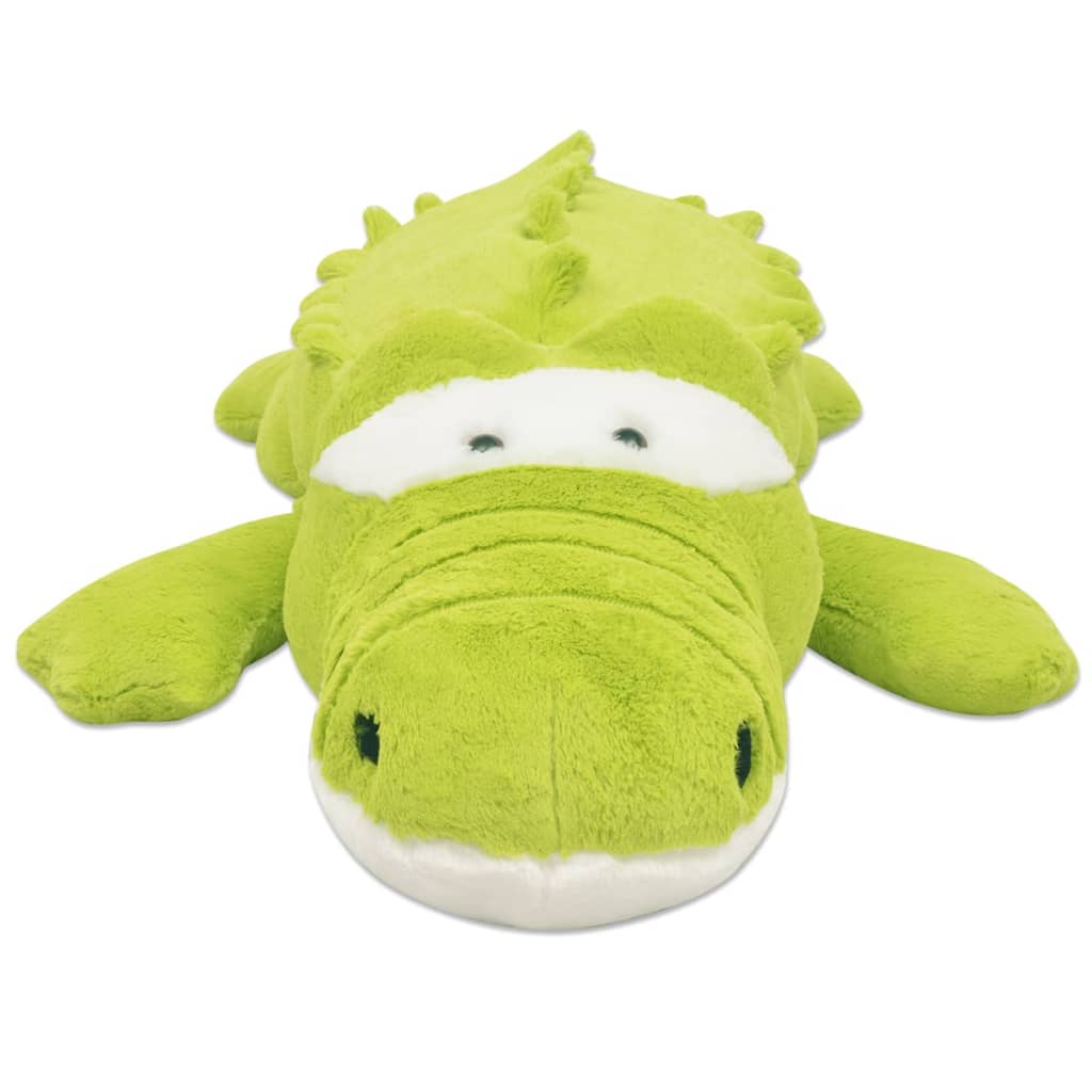 vidaXL Plush Cuddly Toy Crocodile XXL 100 cm - Green