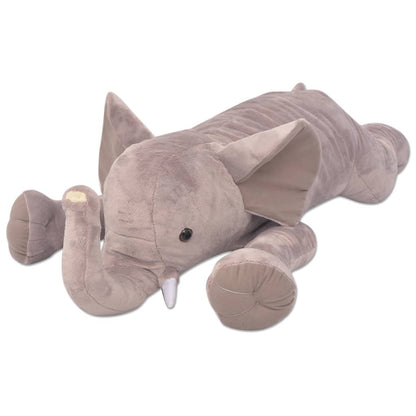 vidaXL Plush Cuddly Toy Elephant XXL 120 cm - Grey