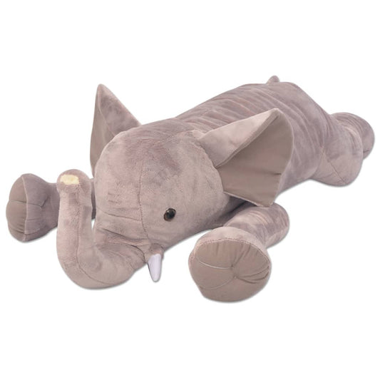 vidaXL Plush Cuddly Toy Elephant XXL 120 cm - Grey