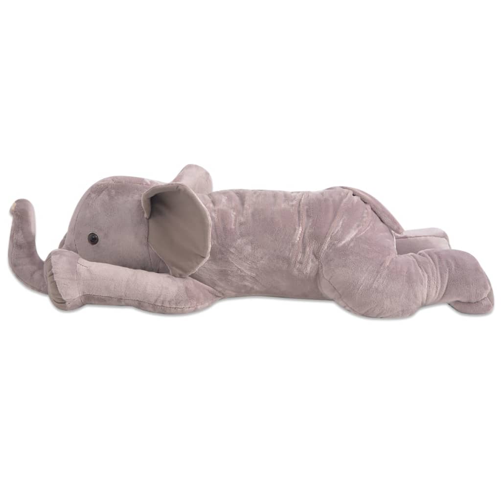 vidaXL Plush Cuddly Toy Elephant XXL 120 cm - Grey