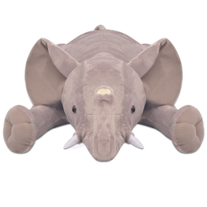 vidaXL Plush Cuddly Toy Elephant XXL 120 cm - Grey