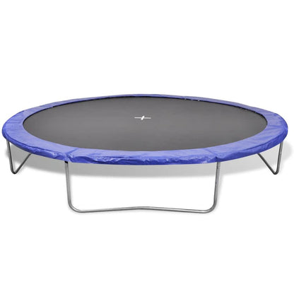 vidaXL Five Piece Trampoline Set 4.57 m - Black and Blue