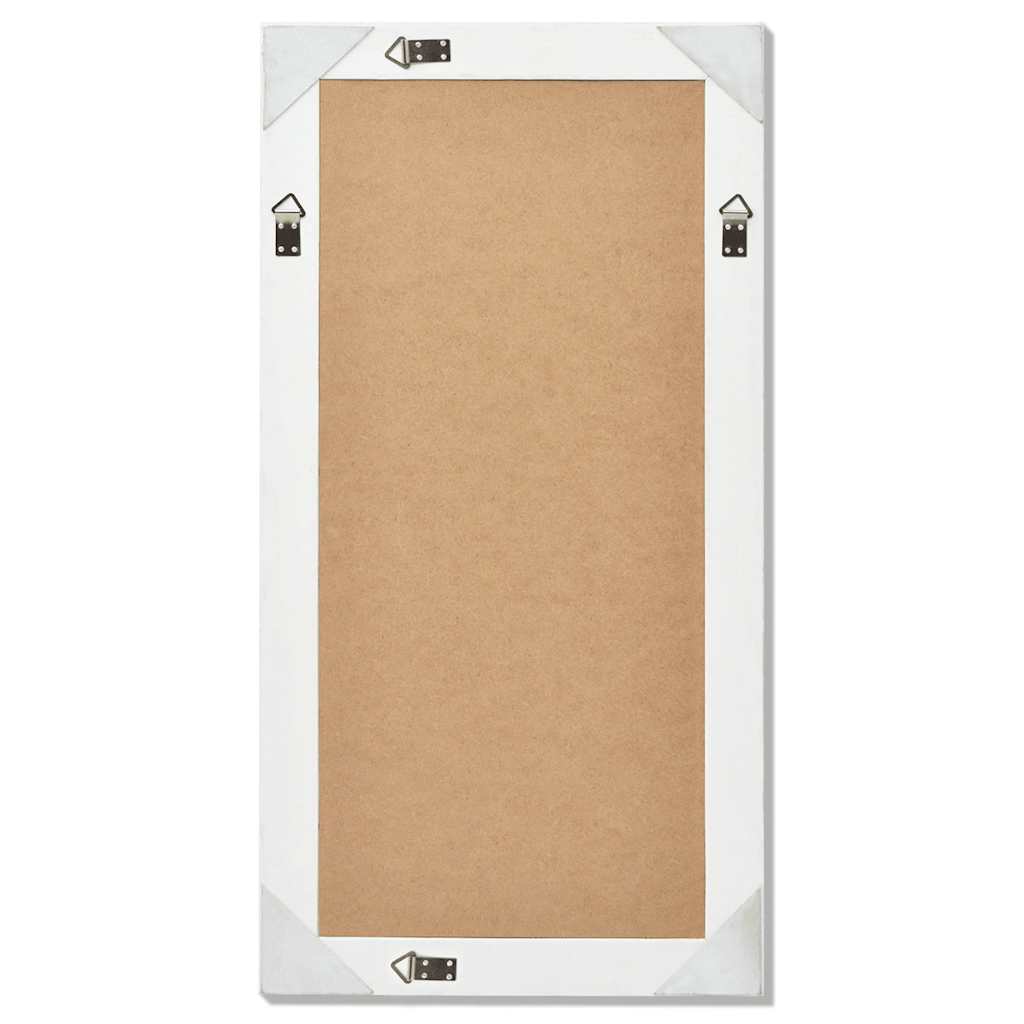 243679 vidaXL Wall Mirror Baroque Style 100x50 cm White