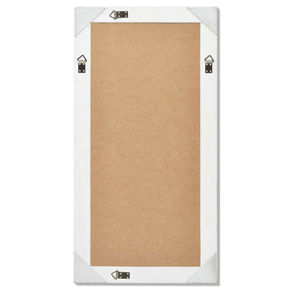 243679 vidaXL Wall Mirror Baroque Style 100x50 cm White