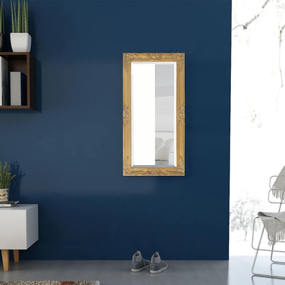 243680 vidaXL Wall Mirror Baroque Style 100x50 cm Gold