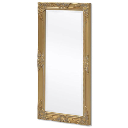 243680 vidaXL Wall Mirror Baroque Style 100x50 cm Gold