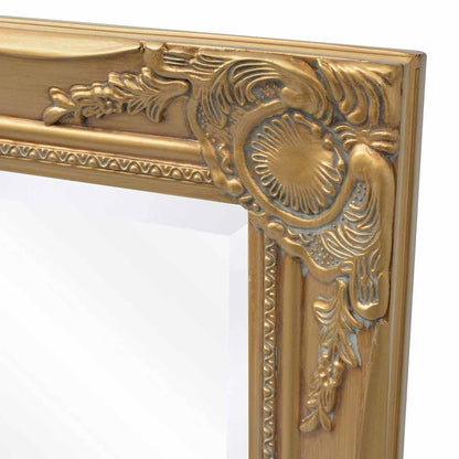 243680 vidaXL Wall Mirror Baroque Style 100x50 cm Gold