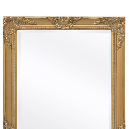 243680 vidaXL Wall Mirror Baroque Style 100x50 cm Gold