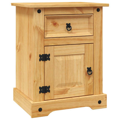 vidaXL Bedside Cabinet Mexican Pine Corona Range 53x39x66 cm - Brown