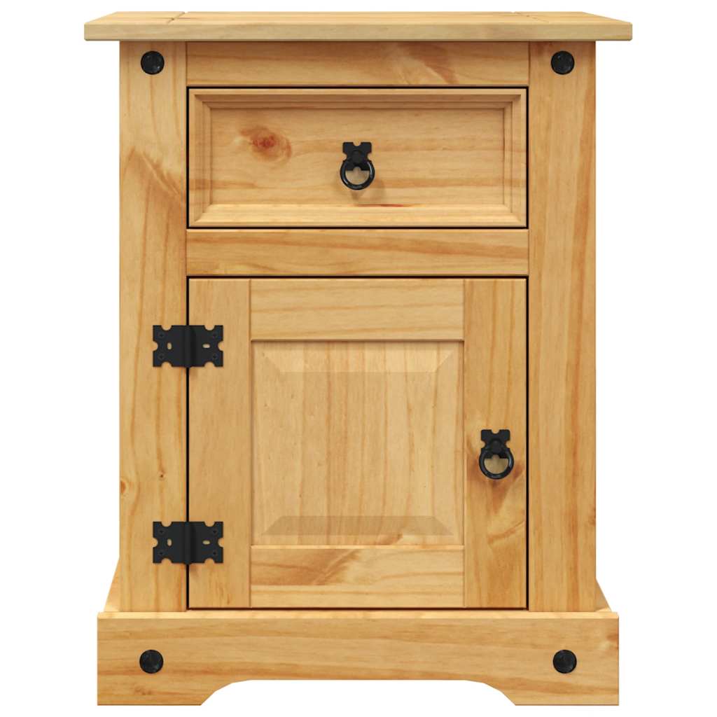 vidaXL Bedside Cabinet Mexican Pine Corona Range 53x39x66 cm - Brown