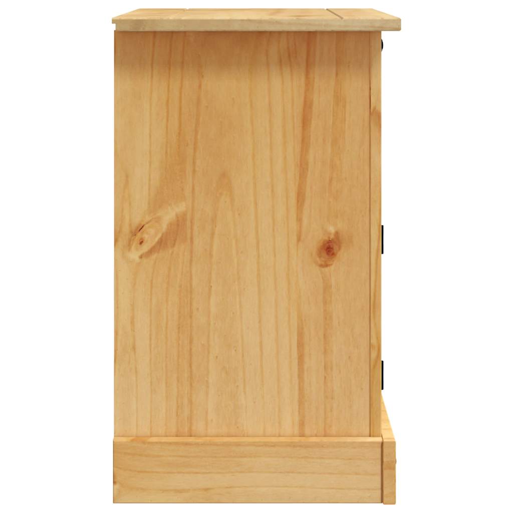 vidaXL Bedside Cabinet Mexican Pine Corona Range 53x39x66 cm - Brown