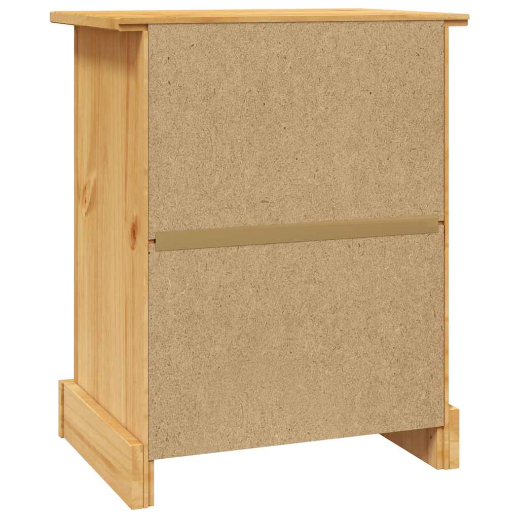 vidaXL Bedside Cabinet Mexican Pine Corona Range 53x39x66 cm - Brown