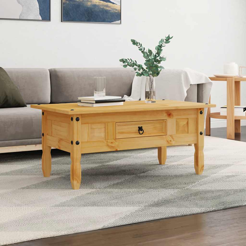 vidaXL Coffee Table Mexican Pine Corona Range 100x55x44 cm - Brown
