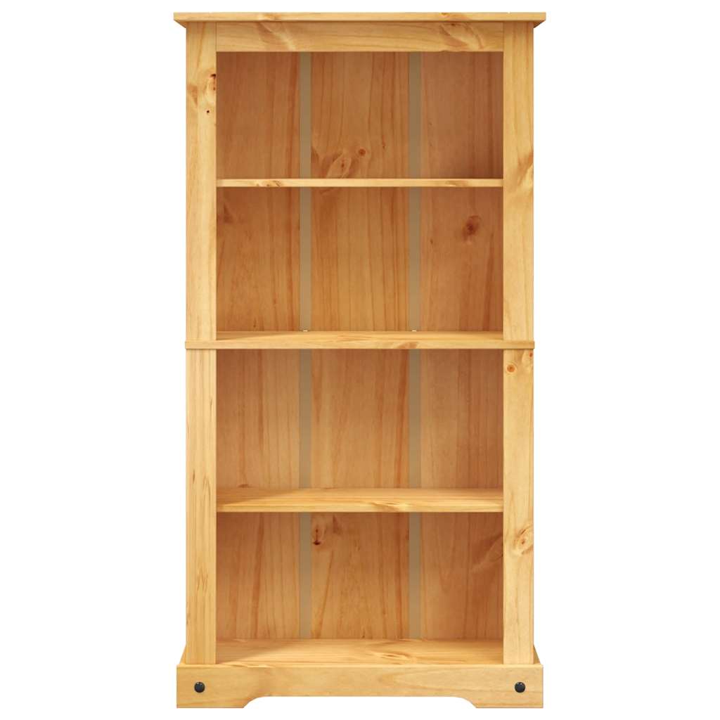 vidaXL 4-Tier Bookcase Mexican Pine Corona Range 80x29x150 cm - Brown