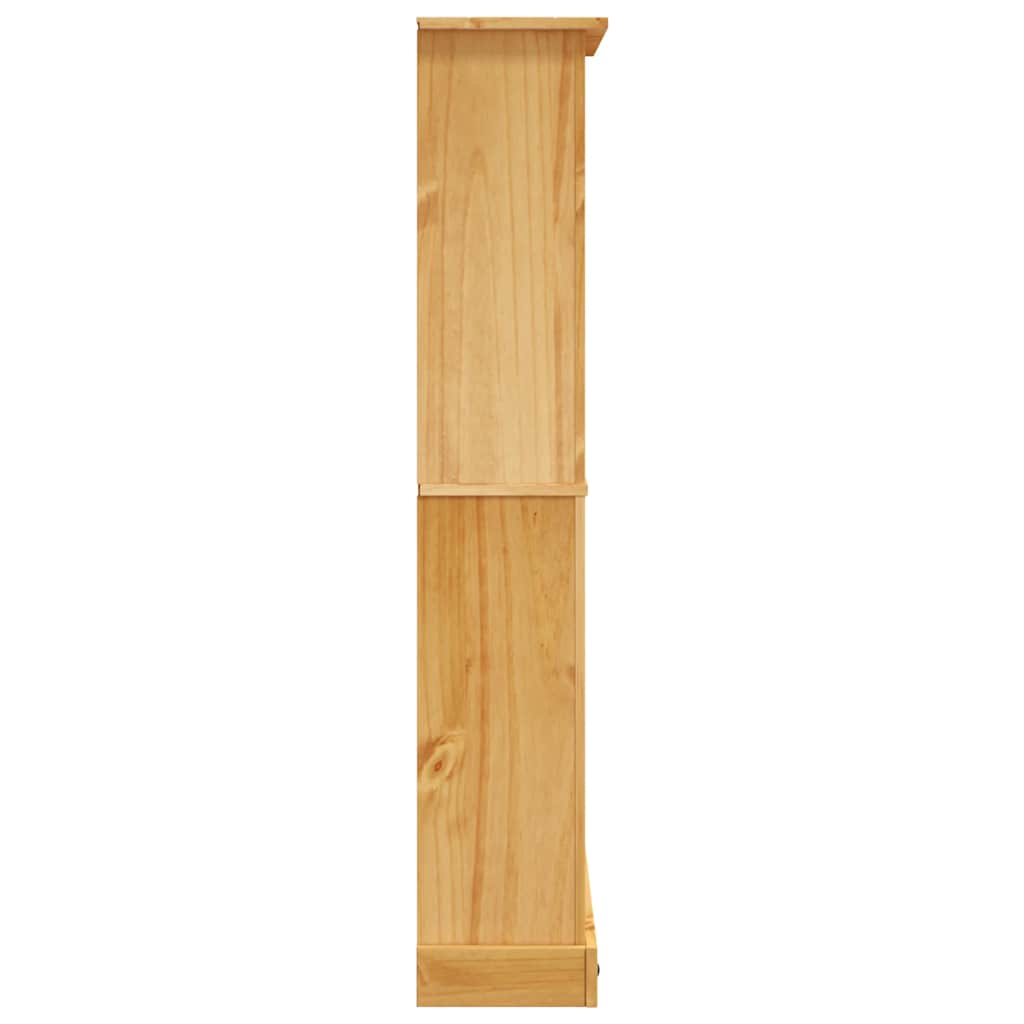 vidaXL 4-Tier Bookcase Mexican Pine Corona Range 80x29x150 cm - Brown