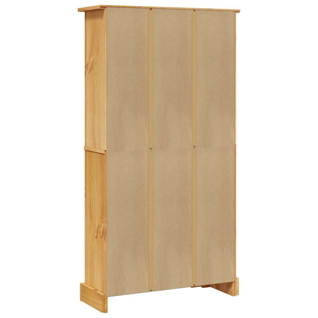 vidaXL 4-Tier Bookcase Mexican Pine Corona Range 80x29x150 cm - Brown