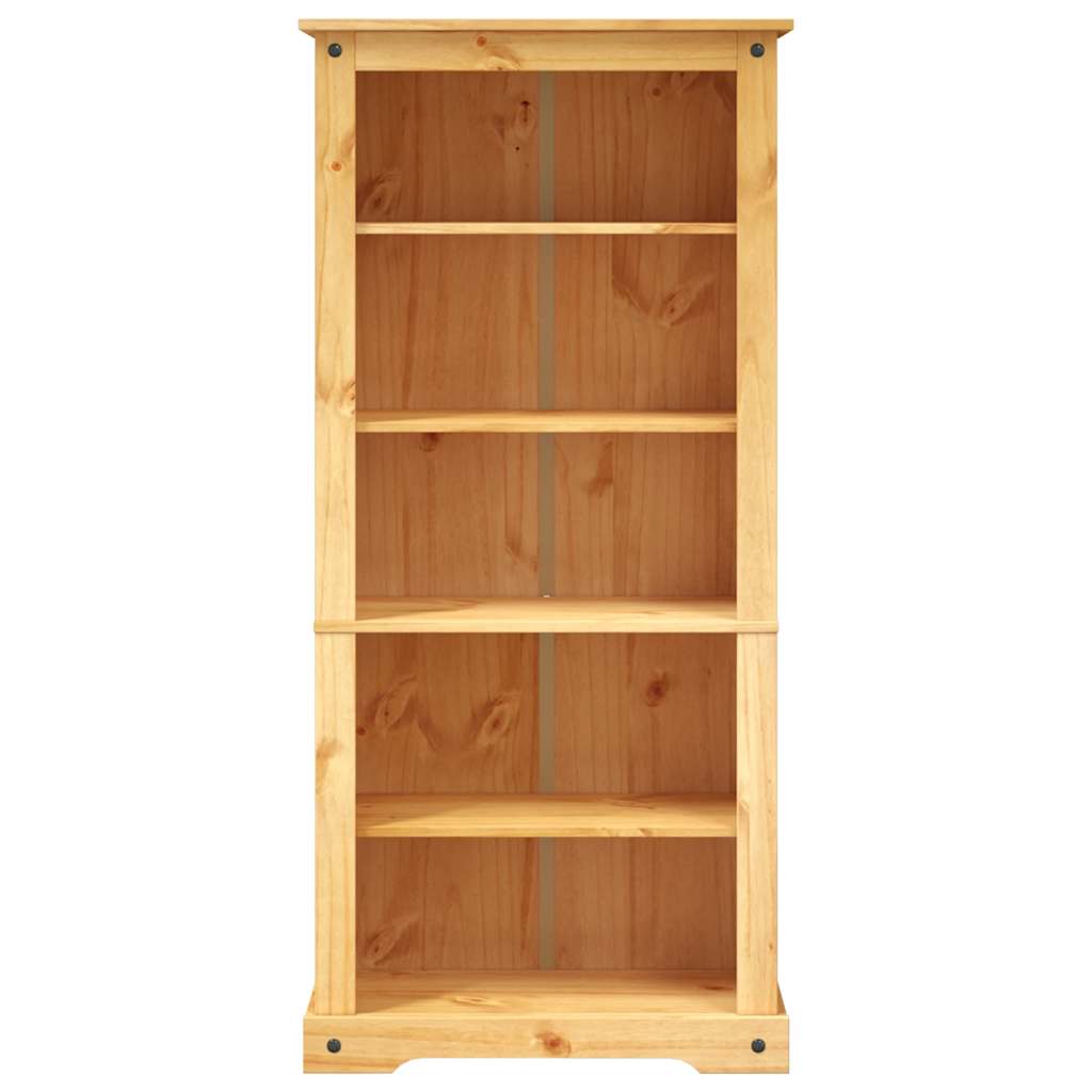 vidaXL 5-Tier Bookcase Mexican Pine Corona Range 80x40x170 cm - Brown
