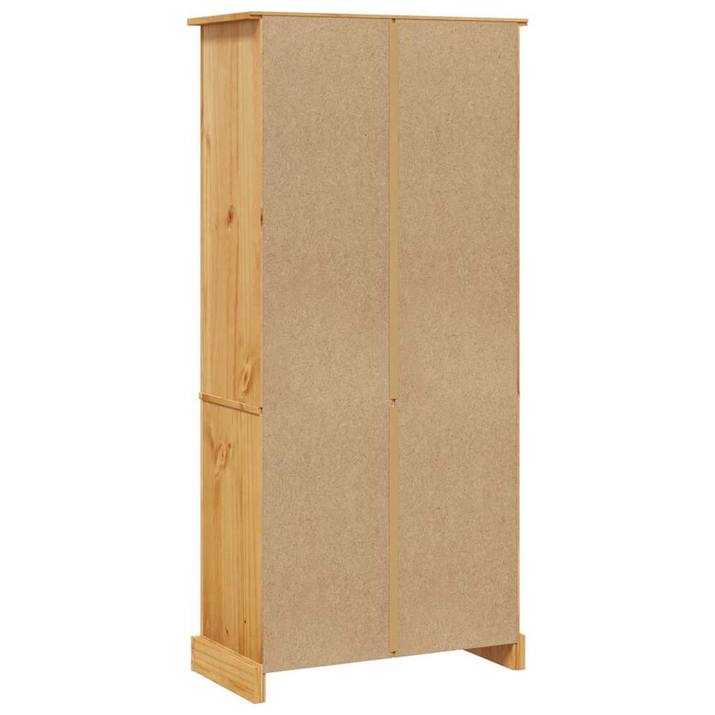 vidaXL 5-Tier Bookcase Mexican Pine Corona Range 80x40x170 cm - Brown