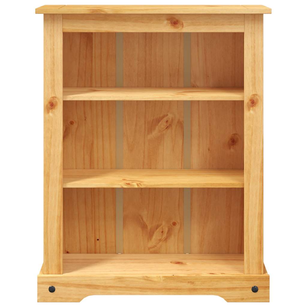vidaXL 3-Tier Bookcase Mexican Pine Corona Range 80x29x100 cm - Brown