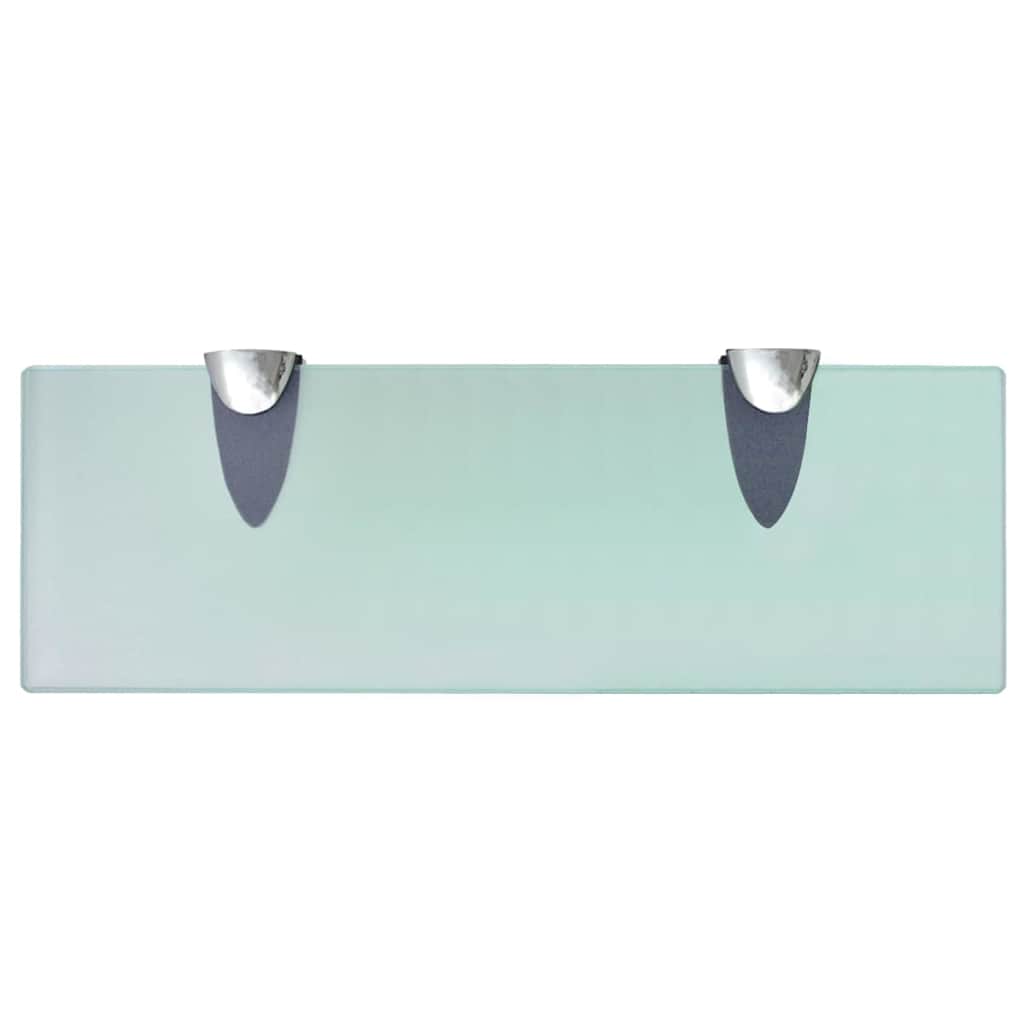 243754 vidaXL Floating Shelf Glass 30x10 cm 8 mm - Transpart - 30 x 10 x 0.8 cm