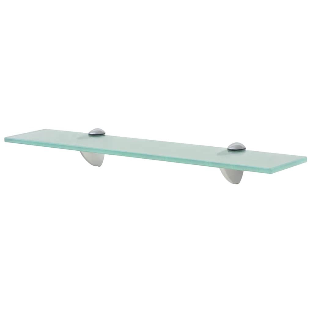 243756 vidaXL Floating Shelf Glass 50x10 cm 8 mm - Transpart - 50 x 10 x 0.8 cm