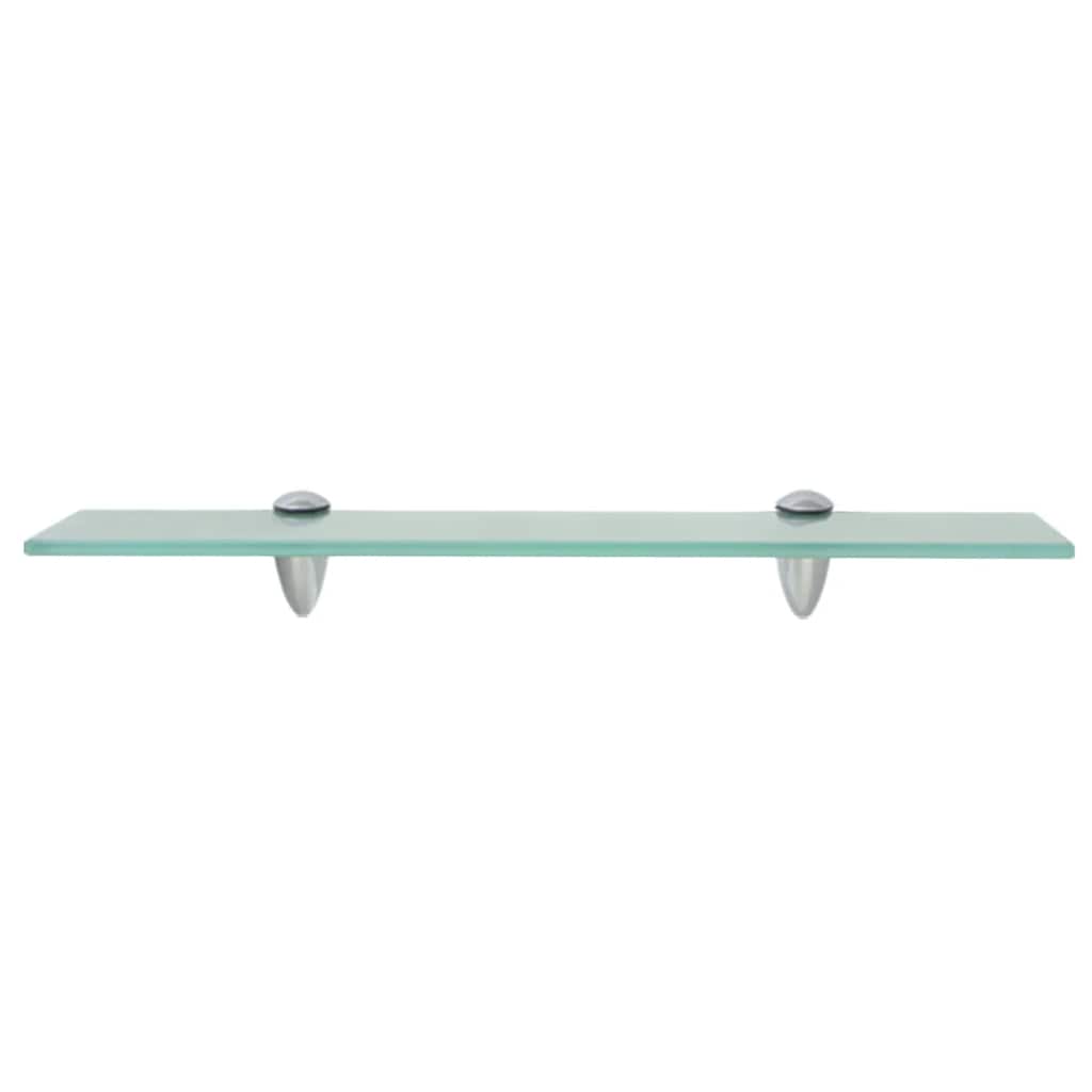243756 vidaXL Floating Shelf Glass 50x10 cm 8 mm - Transpart - 50 x 10 x 0.8 cm