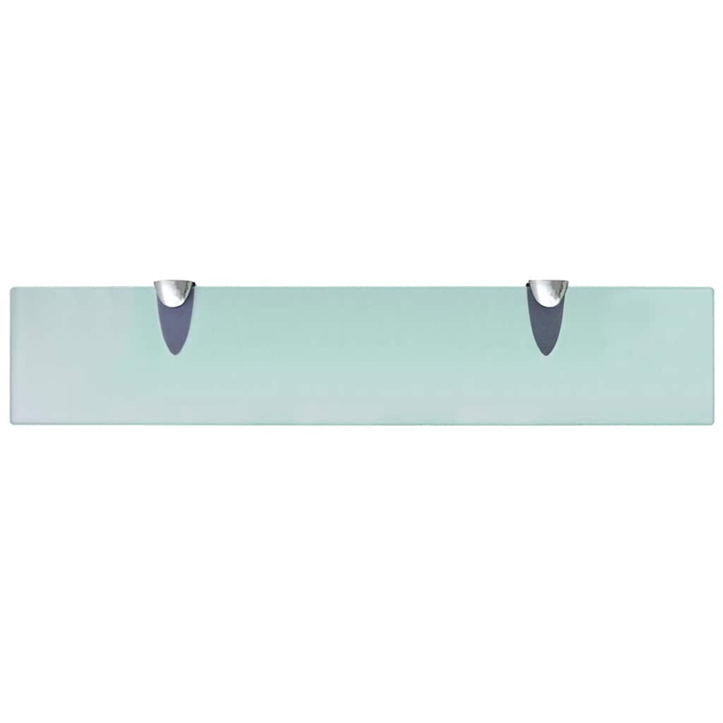 243756 vidaXL Floating Shelf Glass 50x10 cm 8 mm - Transpart - 50 x 10 x 0.8 cm