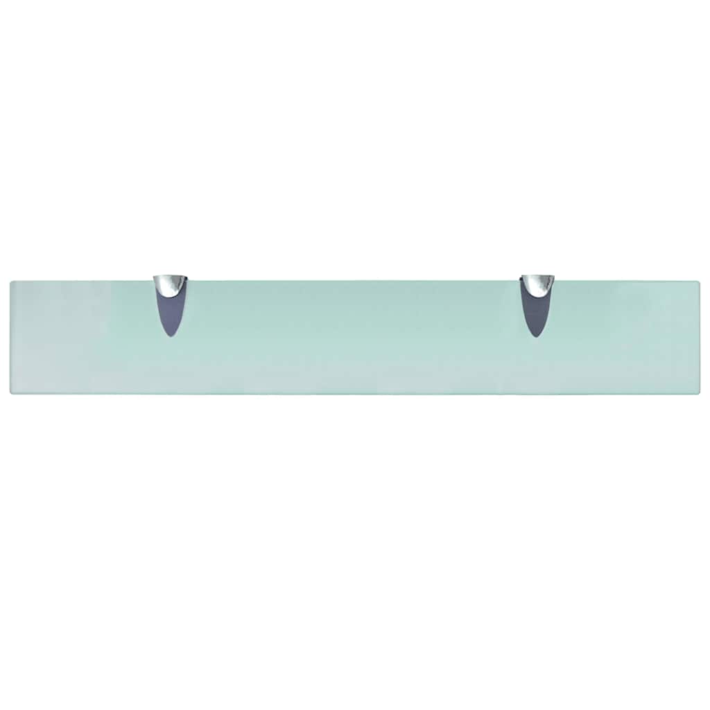 243757 vidaXL Floating Shelf Glass 60x10 cm 8 mm - Transpart - 60 x 10 x 0.8 cm