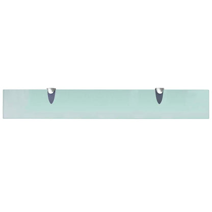 243758 vidaXL Floating Shelf Glass 70x10 cm 8 mm - Transpart - 70 x 10 x 0.8 cm