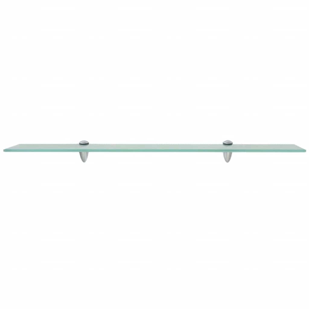 243759 vidaXL Floating Shelf Glass 80x10 cm 8 mm - Transpart - 80 x 10 x 0.8 cm