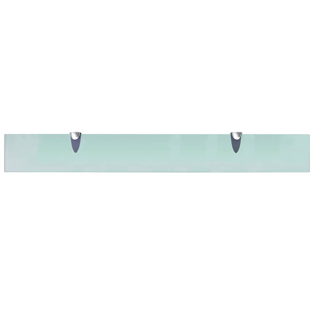 243759 vidaXL Floating Shelf Glass 80x10 cm 8 mm - Transpart - 80 x 10 x 0.8 cm