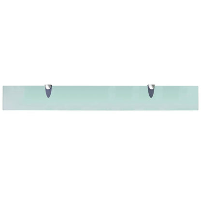 243759 vidaXL Floating Shelf Glass 80x10 cm 8 mm - Transpart - 80 x 10 x 0.8 cm