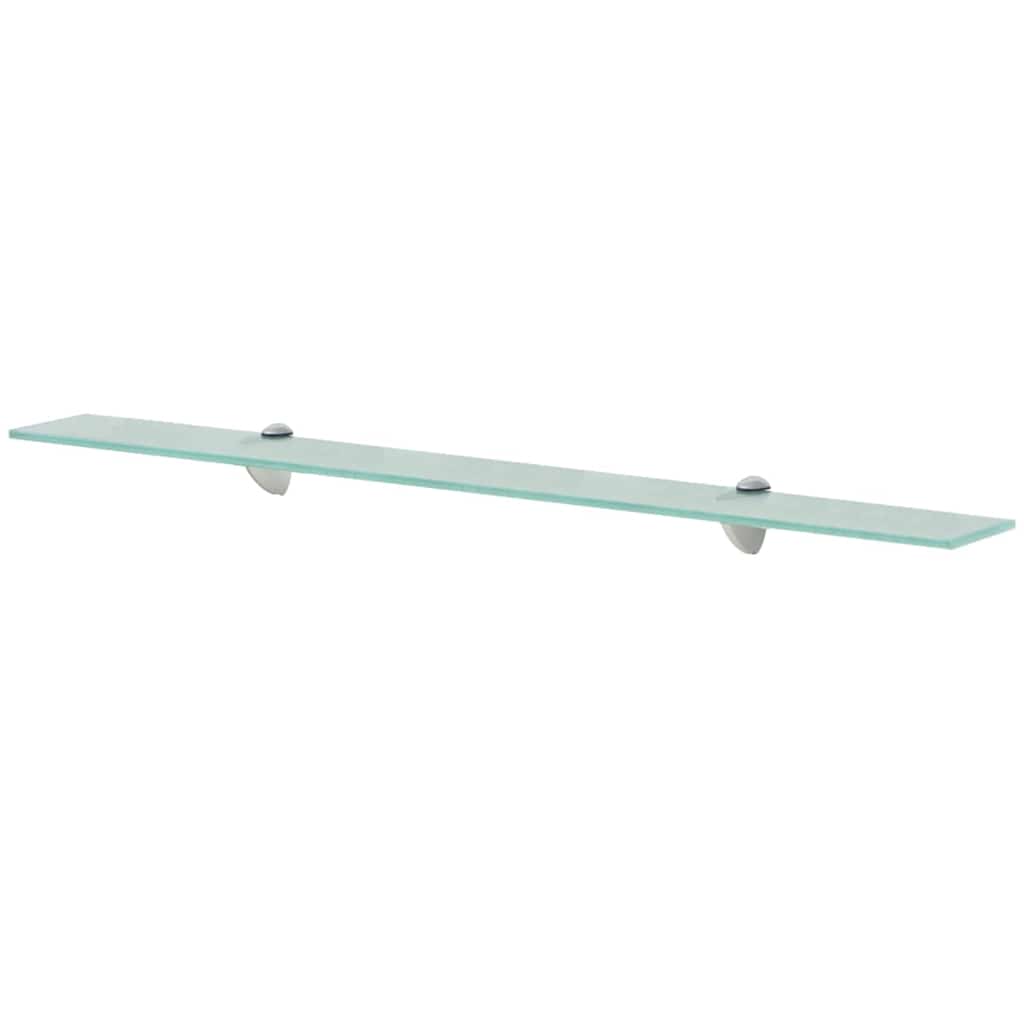 243760 vidaXL Floating Shelf Glass 90x10 cm 8 mm - Transpart - 90 x 10 x 0.8 cm